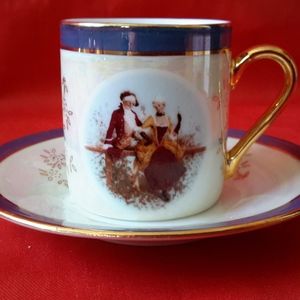 New Century Fine Porcelain Coffee Cups and Saucers